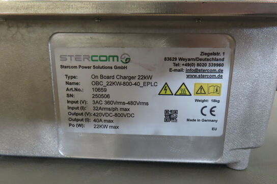Onboard charger STERCOM 22kW