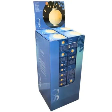 4 stk. lumineo solcelle lanterne kugleformet flammeeffekt 23 cm(ubrugt)