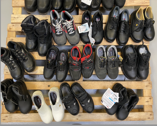 50 par Assorterede sikkerhedssko i forskellige brands