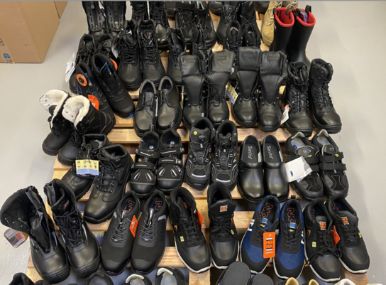 50 par Assorterede sikkerhedssko i forskellige brands