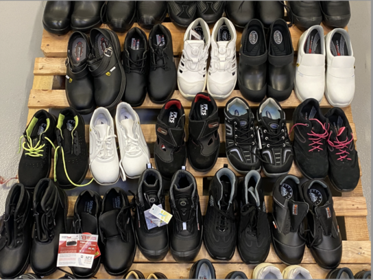 50 par Assorterede sikkerhedssko i forskellige brands