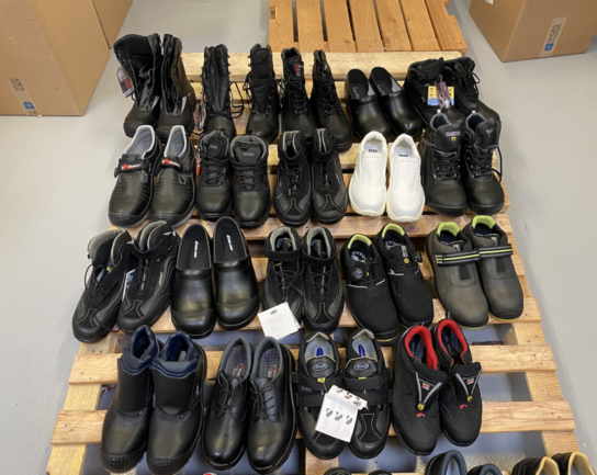 50 par Assorterede sikkerhedssko i forskellige brands
