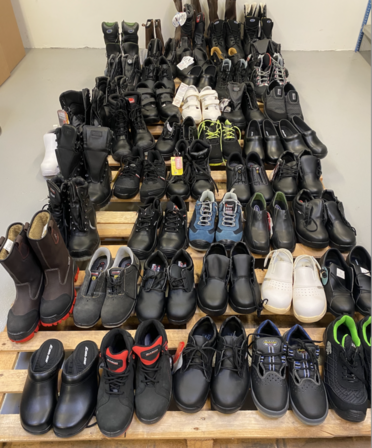 50 par Assorterede sikkerhedssko i forskellige brands