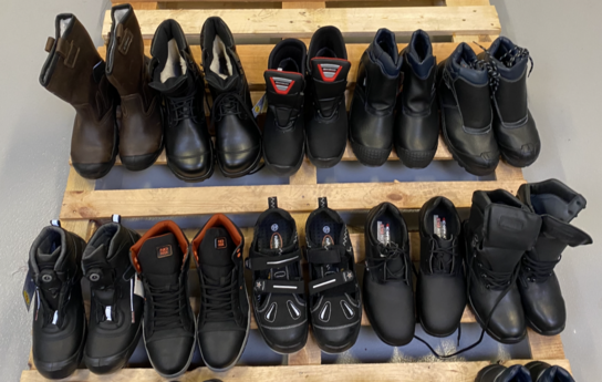 25 par Assorterede sikkerhedssko i forskellige brands