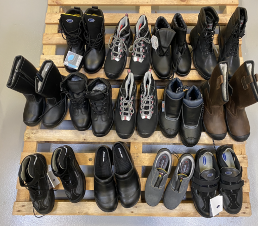 50 par Assorterede sikkerhedssko i forskellige brands