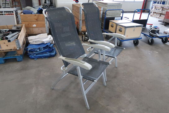 8 stk. Campingstole samt diverse campingudstyr 