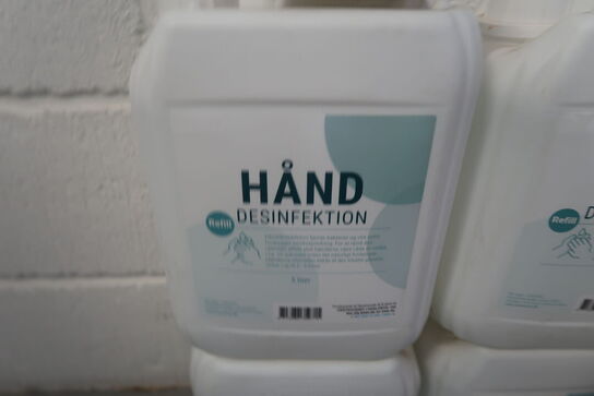 4 stk. Hånddesinfektion - 5 Ltr
