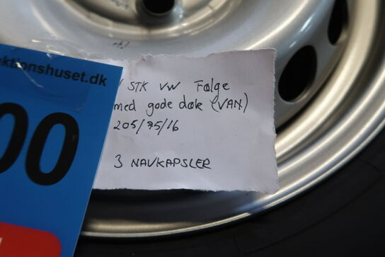 4 stk. VW fælge med Contineltal dæk - str. 205/75/16