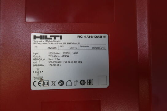 Akku radio, Hilti RC 4/36-DAB 