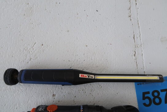 Bahco BP841 Trykluftsnøgle samy BaTo lampe 