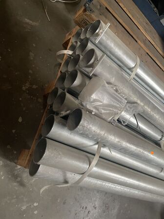 Galvaniserede rør, en palle