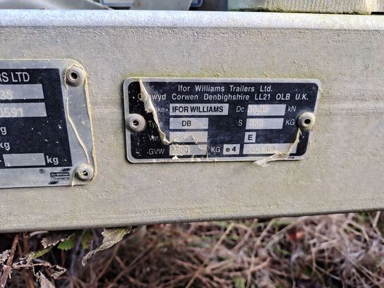 Maskintrailer IFOR WILLIAMS Gh 126bt