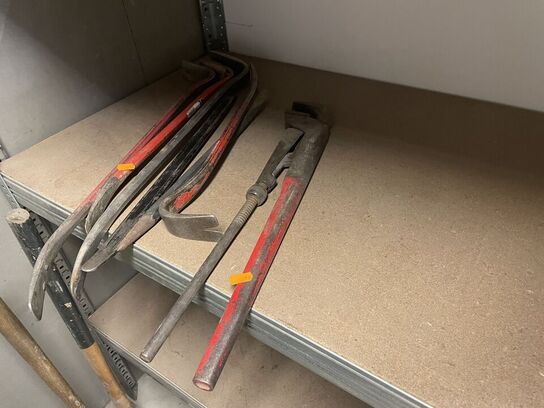 Vaterpas, brækjern mv.