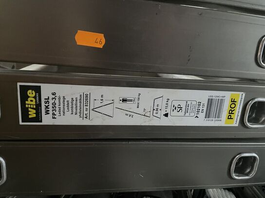 Fire skydestiger samt foldestige