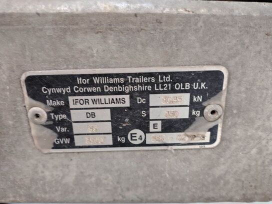 Maskintrailer IFOR WILLIAMS GH 1054bt-r