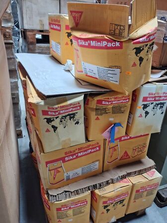 Palle med Sika vandtæt mørtel