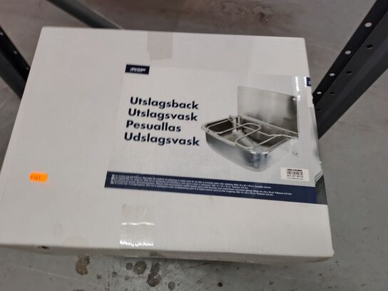 To udslagsvaske, ubrugte.