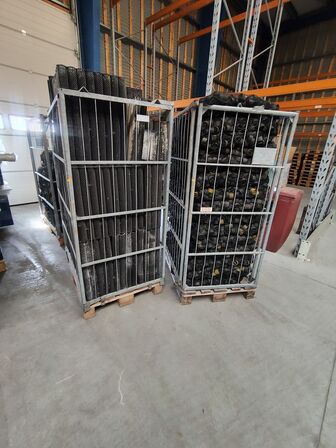 Fire paller brugt filtertilbehør