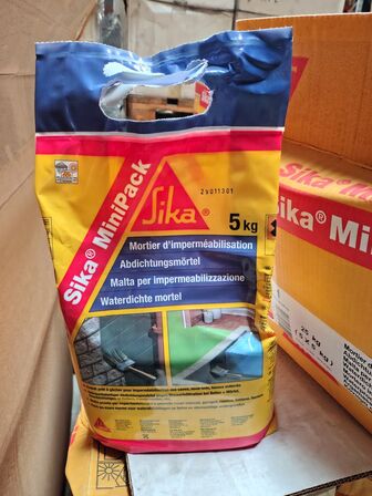 Palle med Sika vandtæt mørtel