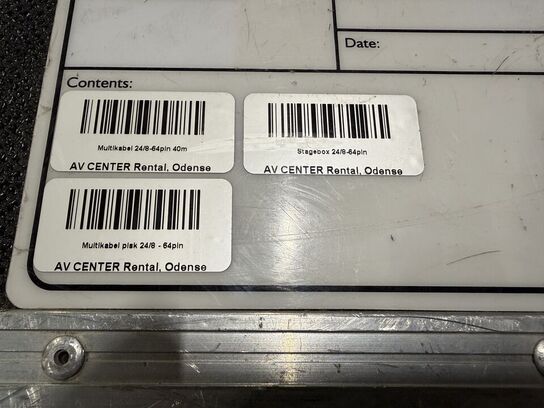 Flightcase med multikabel og stagebox