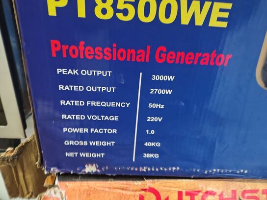 Generator, ubrugt  POWER  PT8500WE