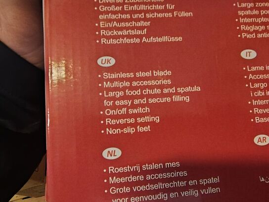 Kødhakker, ubrugt  ROYALTY LINE