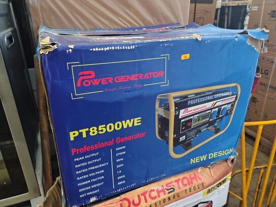 Generator, ubrugt  POWER  PT8500WE