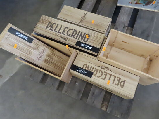 5 stk. Vinkasser i forskellige str.