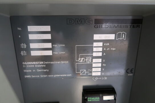 CNC drejebænk DMG GILDEMEISTER NEF 600 med div. Tilbehør