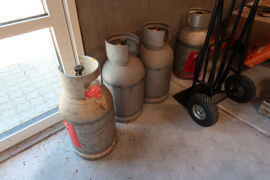 4 stk. gasflasker