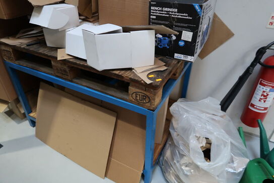 Pallebord, 2 stk. vandkander m.m.