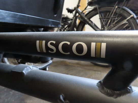 El. ladcykel, SCO Premium E-Cargo med sort kasse og kaleche