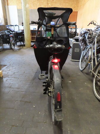 El. ladcykel, Urban Arrow m. Bosch elmotor, sort kasse og kaleche