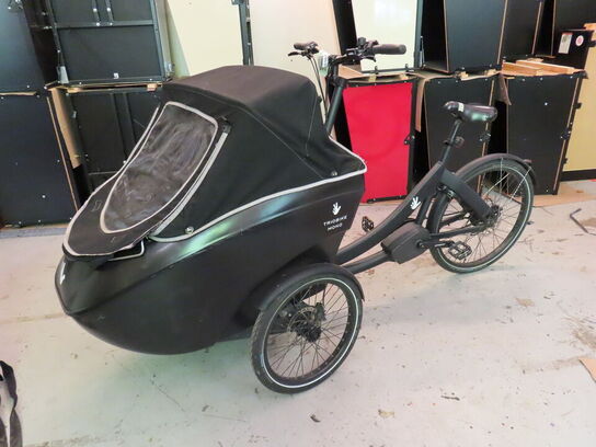 El. ladcykel, Triobike Mono med sort kasse og kaleche