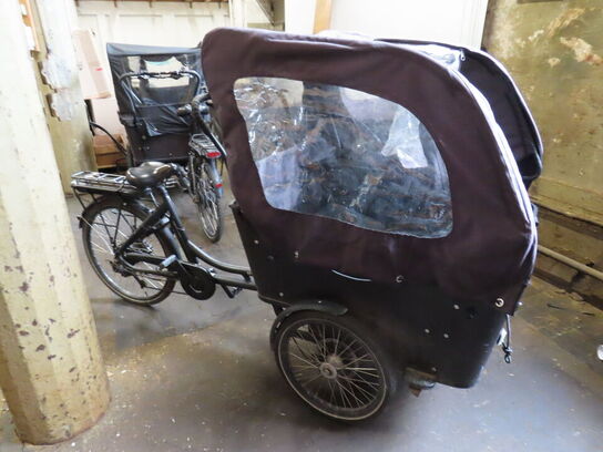 El. ladcykel, SCO Premium E-Cargo med sort kasse og kaleche