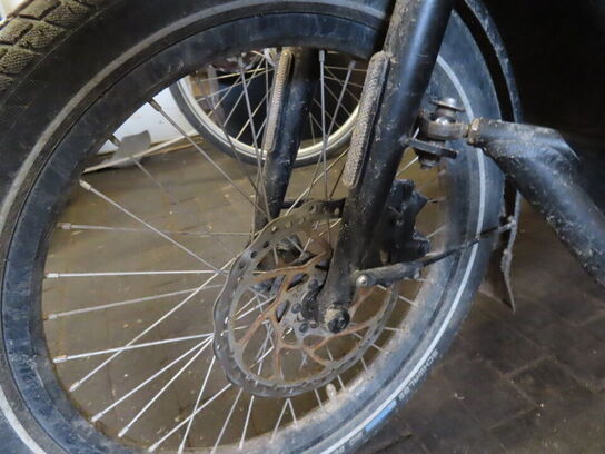 El. ladcykel, Urban Arrow m. Bosch elmotor, sort kasse og kaleche