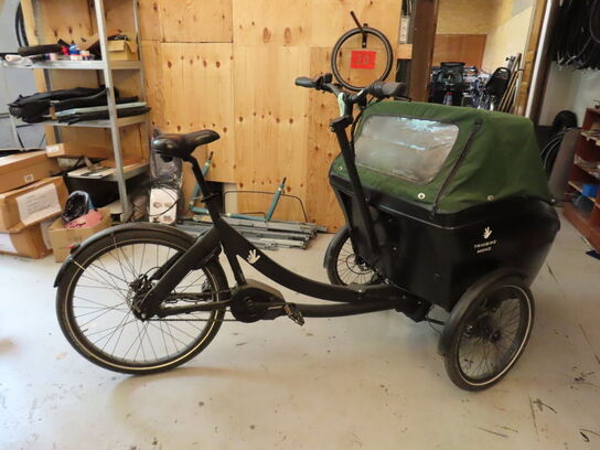 El. ladcykel, Triobike Mono med sort kasse og kaleche