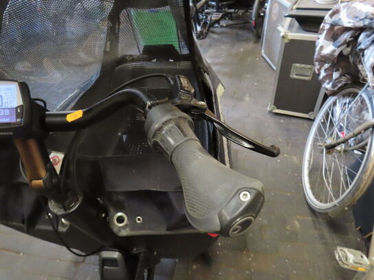 El. ladcykel, Urban Arrow m. Bosch elmotor, sort kasse og kaleche