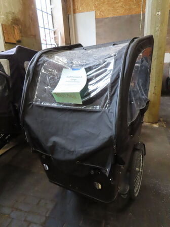 El. ladcykel, SCO Premium E-Cargo med sort kasse og kaleche