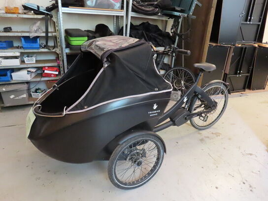 El. ladcykel, Triobike Mono med sort kasse og kaleche