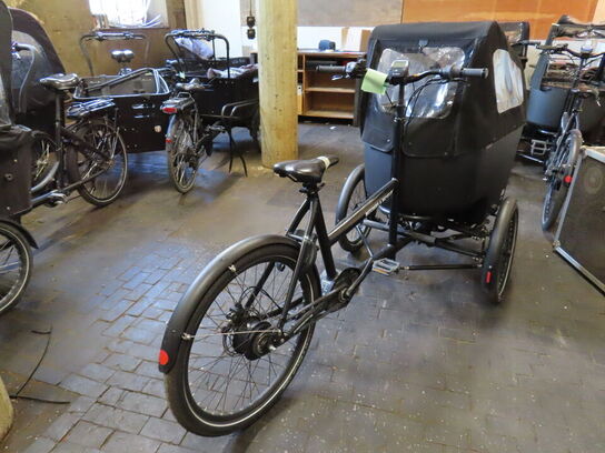 El. ladcykel, Butchers & Bicycles MK1-E med sort kasse og kaleche