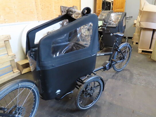 El. ladcykel, Butchers & Bicycles MK1-E med sort kasse og kaleche