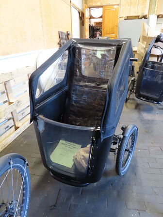 El. ladcykel, Butchers & Bicycles MK1-E med sort kasse og kaleche