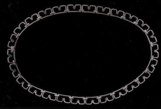 Halskæde -collie med 18 kt guld