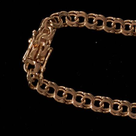 Guld armbånd i 14 kt guld - vægt 6,7 gram