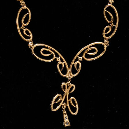 Halskæde med diamanter