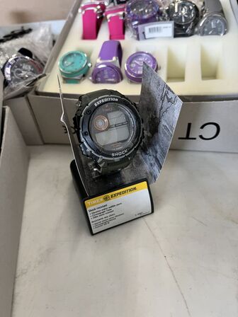 Flyttekasse m. Blandet ure JET SET/AXCENT/TIMEX
