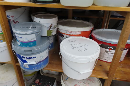 1 fag af diverse maling & grunder mv.