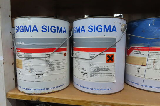 1 fa g af træbeskyttelse, maling mv.