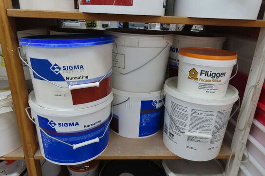 1 fag af diverse maling mv.